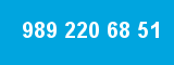 989 220 68 51 989 220 68 51